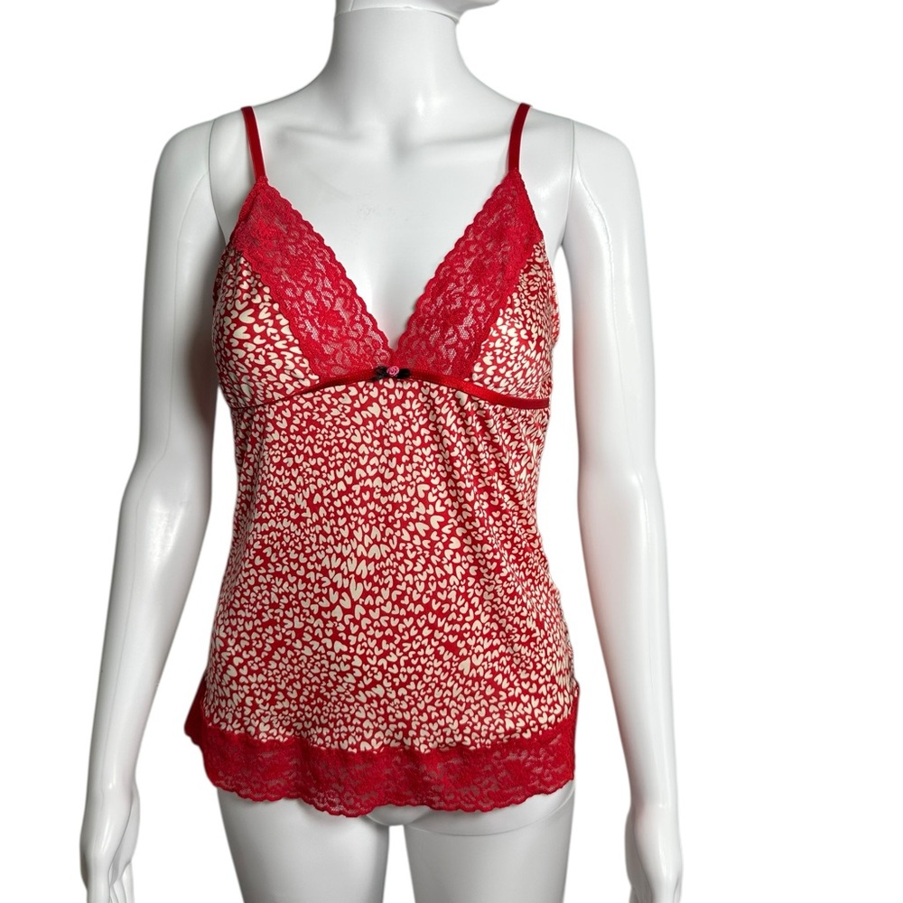 Victoria’s Secret Animal Print Red Lace Women's Camisole L